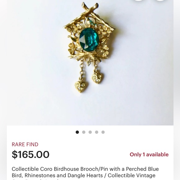 🖤50s CORO Bird brooch SUPER RARE! - Picture 15 of 16